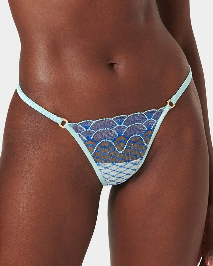 bluebella Elina Thong Egyptian Blue/Island Paradise Blue/Sheer