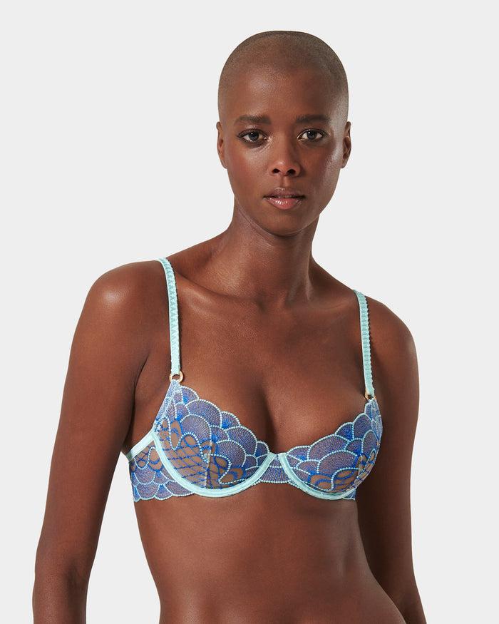 bluebella Elina Wired Bra Egyptian Blue/Island Paradise Blue/Sheer