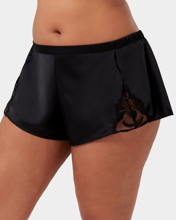 Bluebella Leonora Luxury Satin Cami And Short Set Black