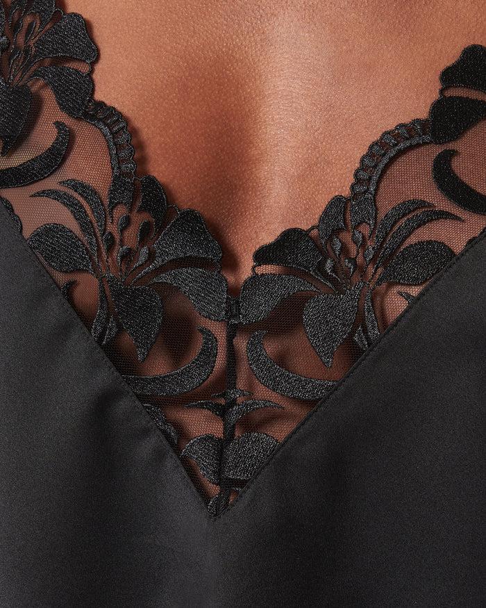 Bluebella Leonora Luxury Satin Cami And Short Set Black