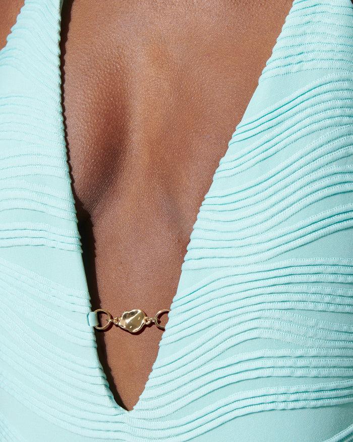 Bluebella Orta Plunge Swimsuit Island Paradise Blue