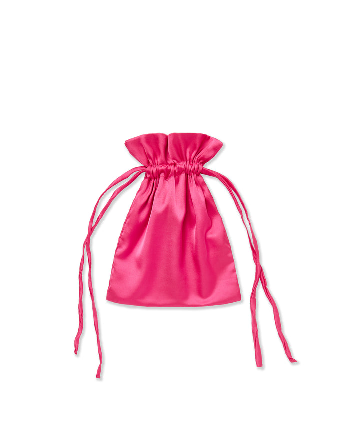 Bluebella Saskia Luxury Satin Eye Mask Fuchsia Pink