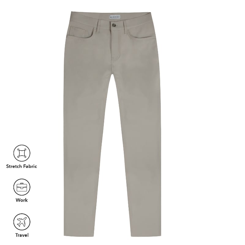 bluemint ACT IN MOVE MOCHA Super Stretch Tech Trousers