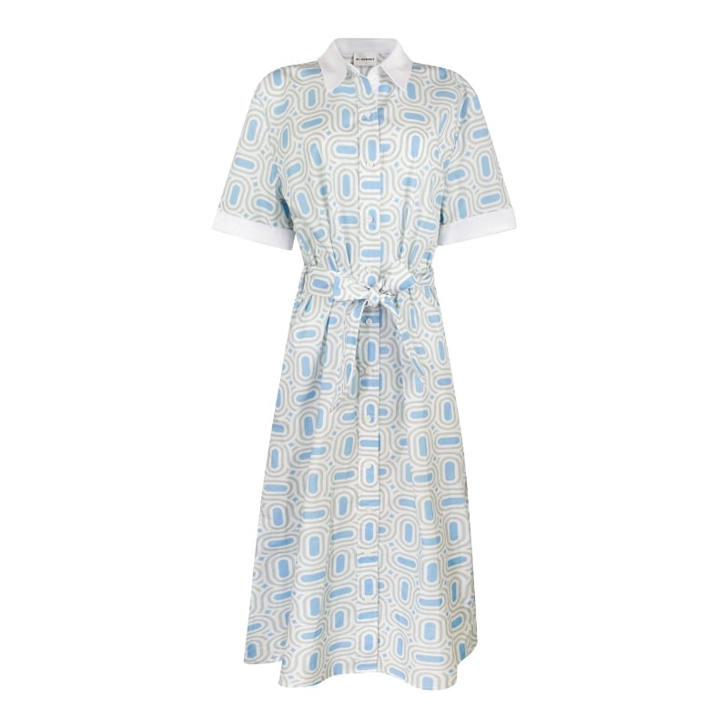 Bluemint ADALIN BLUE DIAMOND Printed Cotton Shirt Dress