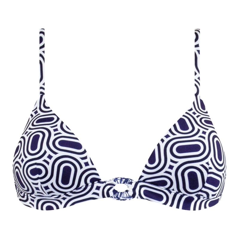 Bluemint ALESSIA PRINTED NAVY DIAMOND Printed Multiway-Strap Bikini Top