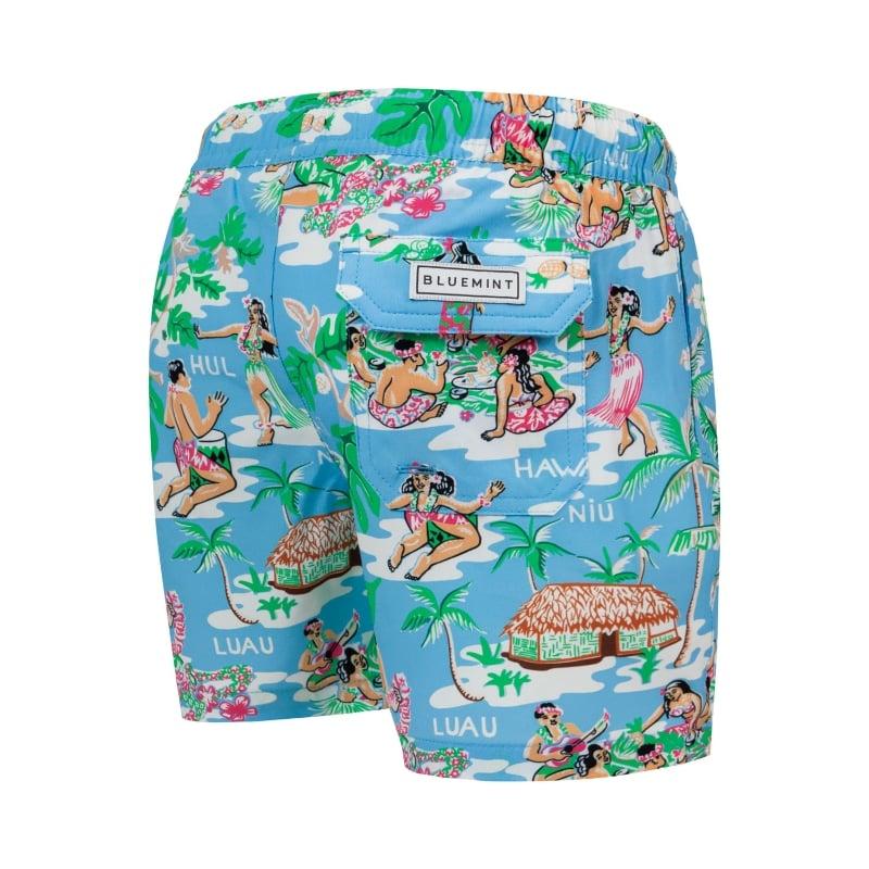 Bluemint ARTHUS BOY STRETCH BLUE ALOHA Kids Swim Shorts