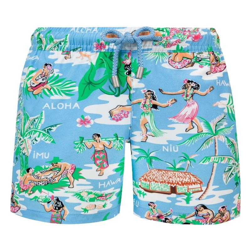 bluemint ARTHUS BOY STRETCH BLUE ALOHA Kids Swim Shorts