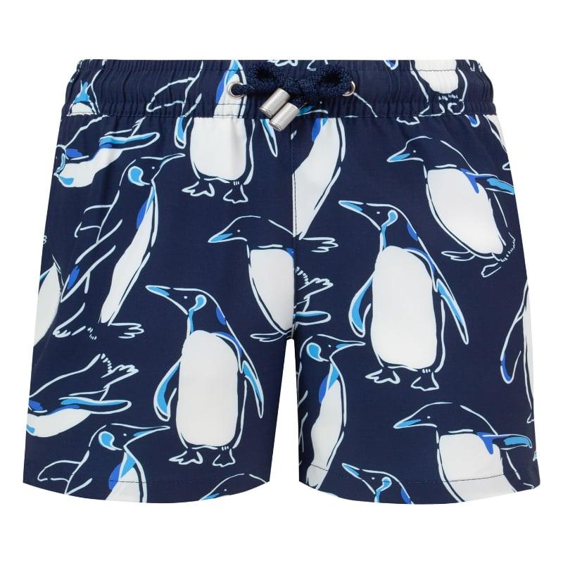 bluemint ARTHUS BOY STRETCH DARK BLUE PENGUI Kids Swim Shorts