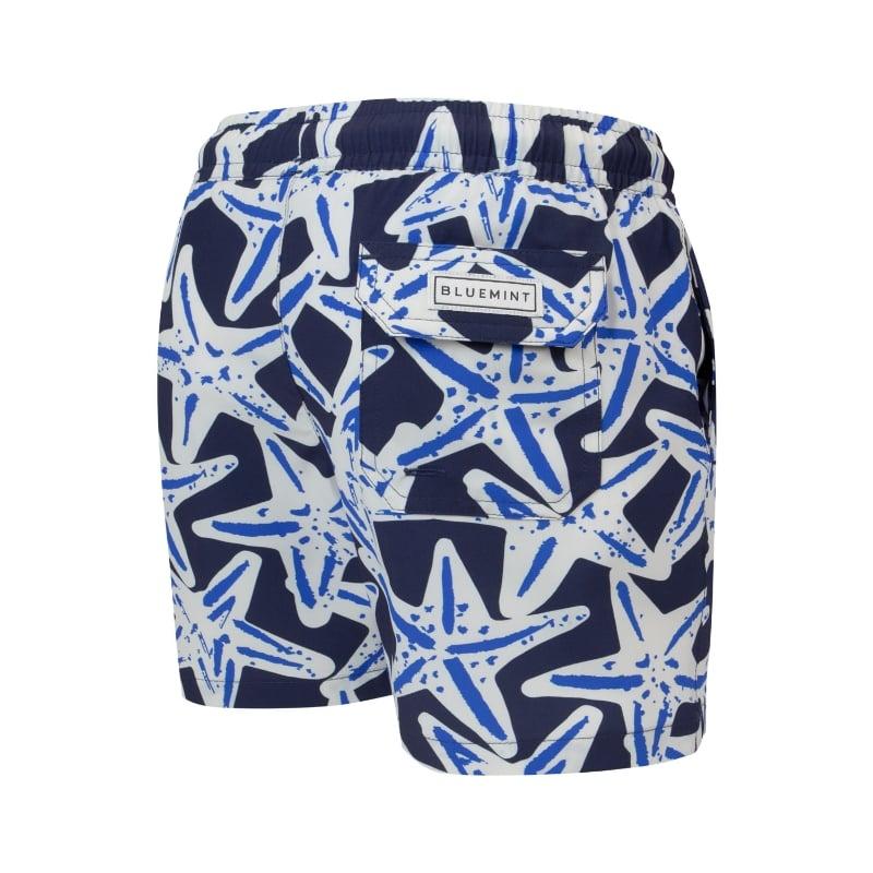 Bluemint ARTHUS BOY STRETCH DARK BLUE STAR Kids Swim Shorts