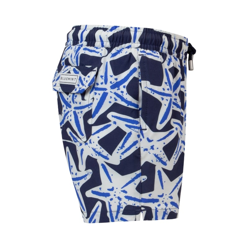 Bluemint ARTHUS BOY STRETCH DARK BLUE STAR Kids Swim Shorts