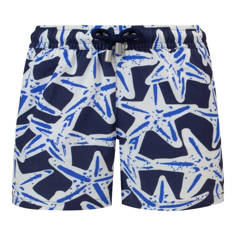 bluemint ARTHUS BOY STRETCH DARK BLUE STAR Kids Swim Shorts
