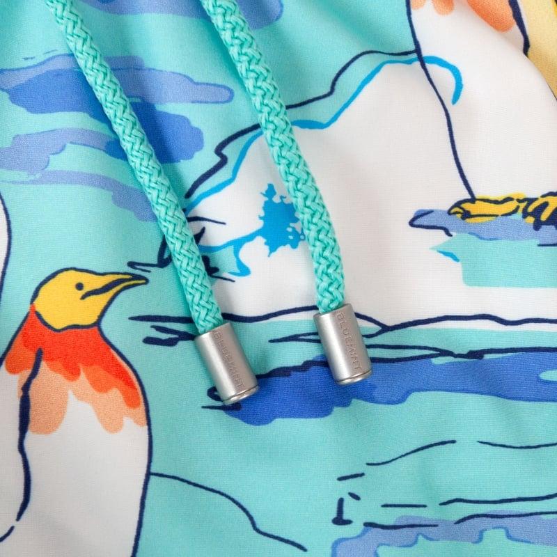 Bluemint ARTHUS BOY STRETCH GREEN PENGUI Kids Swim Shorts