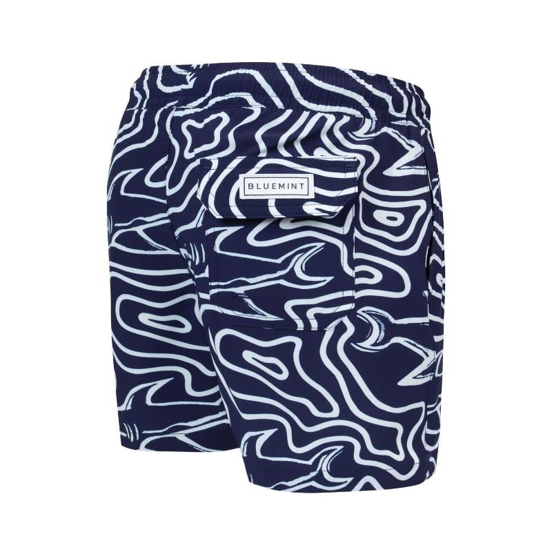 Bluemint ARTHUS BOY STRETCH MONO SHARK MAZE Kids Swim Shorts