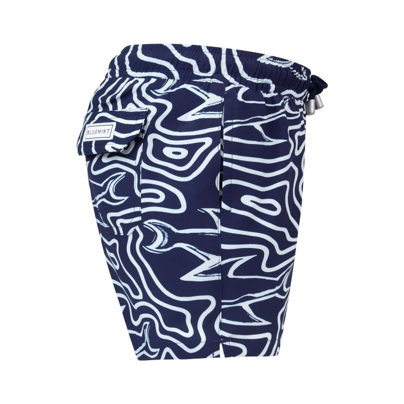 Bluemint ARTHUS BOY STRETCH MONO SHARK MAZE Kids Swim Shorts