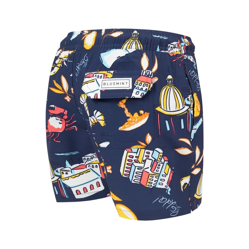 Bluemint ARTHUS BOY STRETCH NAVY SPAGHETTI Kids Swim Shorts