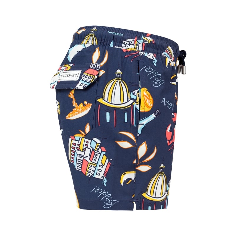 Bluemint ARTHUS BOY STRETCH NAVY SPAGHETTI Kids Swim Shorts