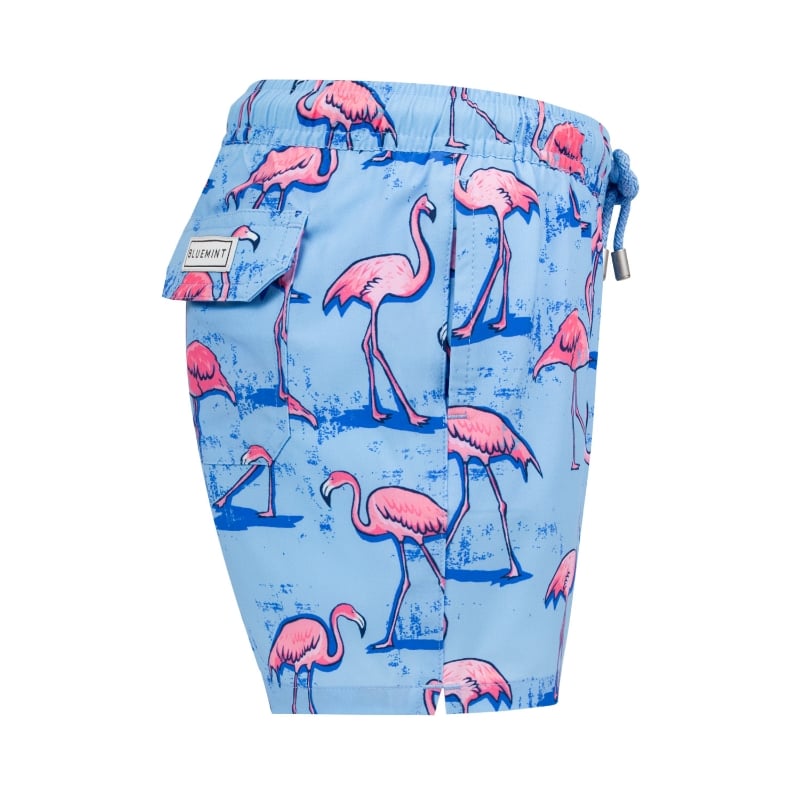 Bluemint ARTHUS BOY STRETCH SKY BLUE FLAMINGO Kids Swim Shorts