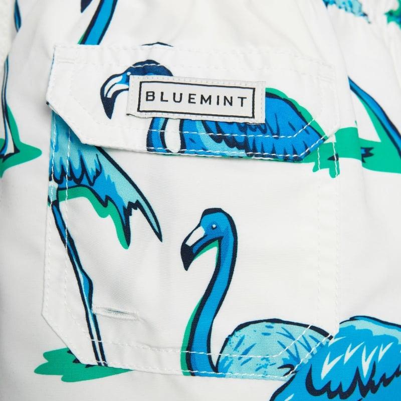 Bluemint ARTHUS BOY WHITE FLAMINGO Kids Swim Shorts