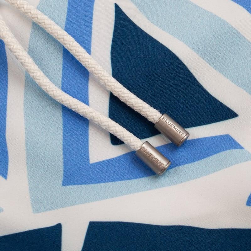 Bluemint ARTHUS LIGHT BLUE TRIANGLE Mid-Length Swim Shorts