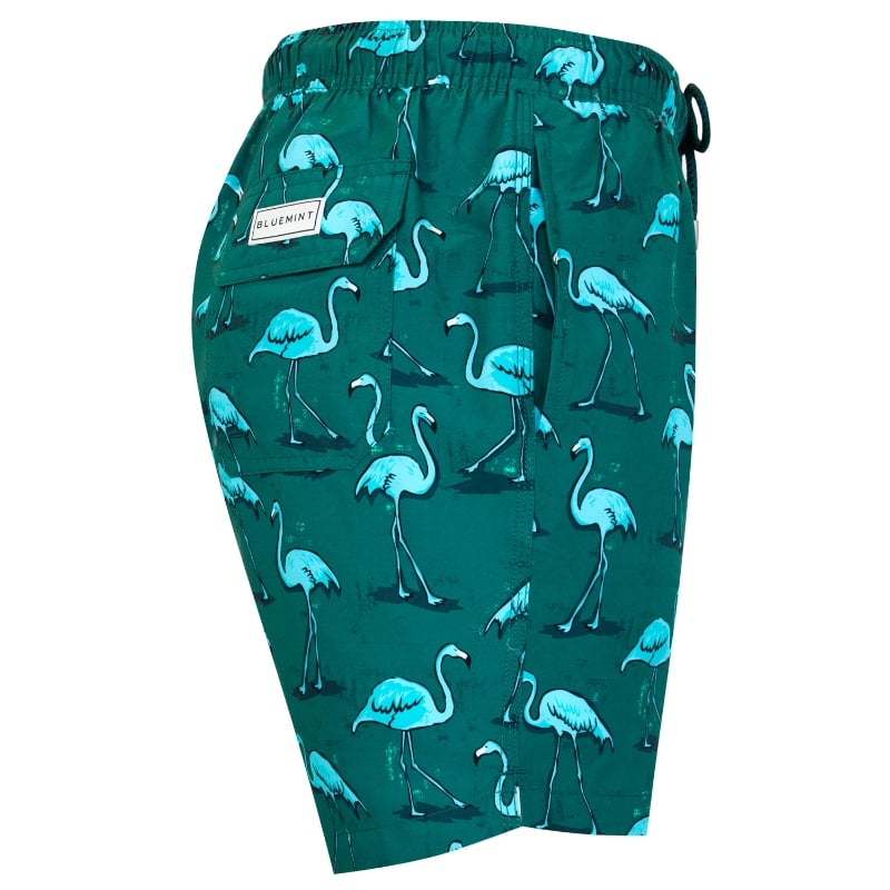 Bluemint ARTHUS PINE FLAMINGO Mid-Length Swim Shorts
