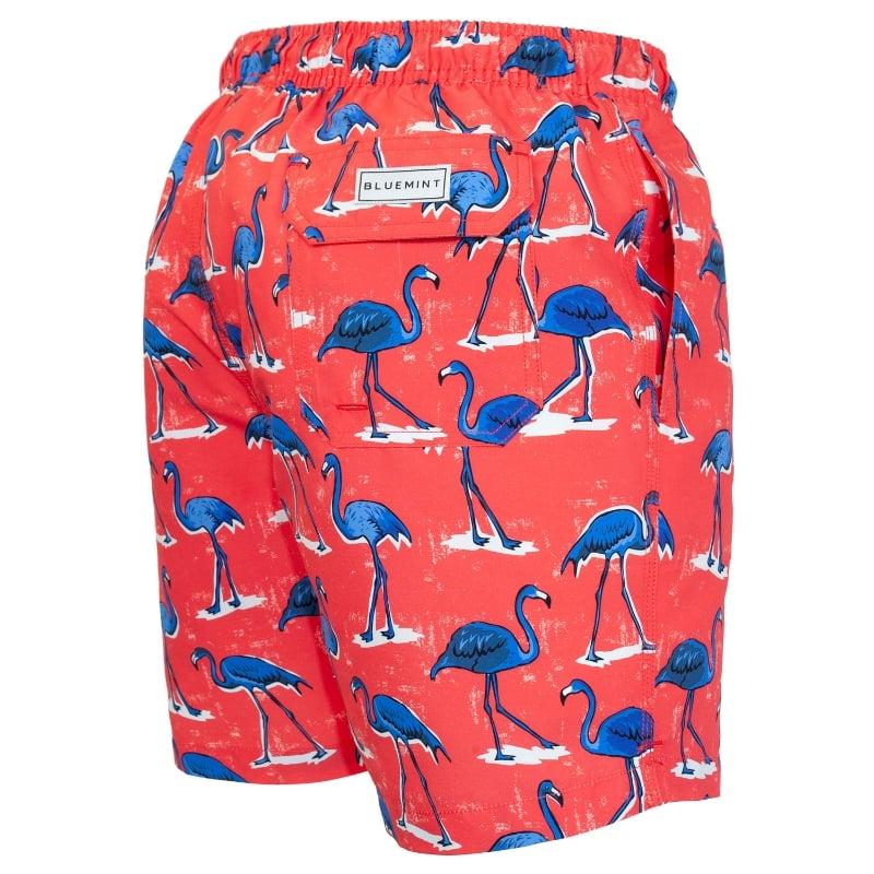 Bluemint ARTHUS SCARLET FLAMINGO Mid-Length Swim Shorts
