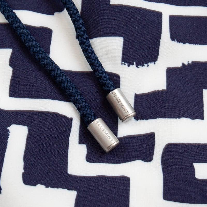 Bluemint ARTHUS STRETCH DARK NAVY GEO Four Way Stretch Swim Shorts