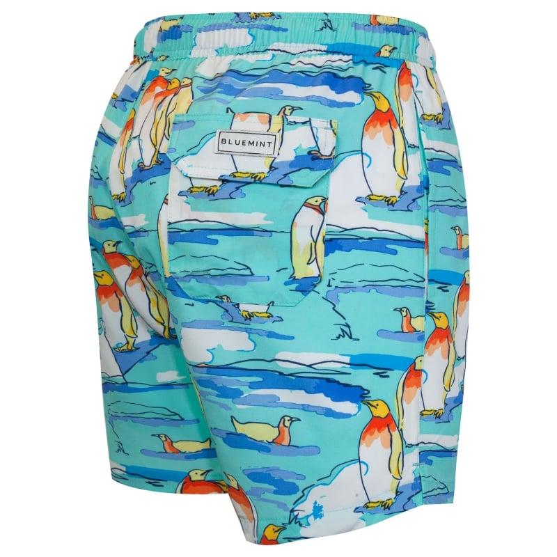 Bluemint ARTHUS STRETCH GREEN PENGUI Four Way Stretch Swim Shorts