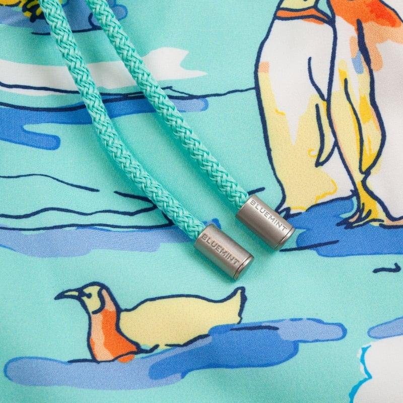 Bluemint ARTHUS STRETCH GREEN PENGUI Four Way Stretch Swim Shorts