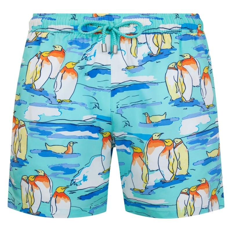 bluemint ARTHUS STRETCH GREEN PENGUI Four Way Stretch Swim Shorts