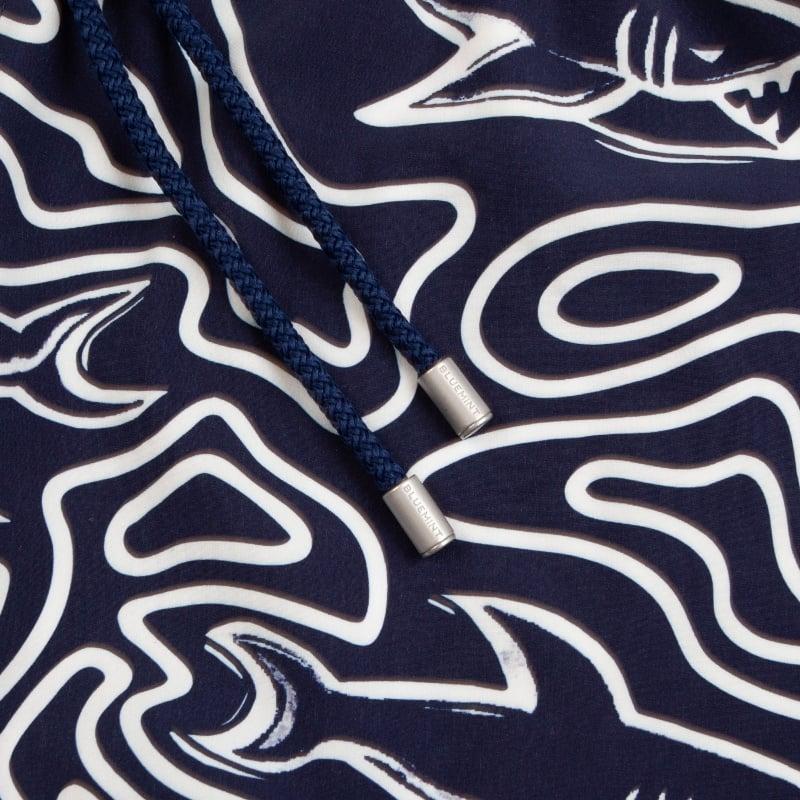 Bluemint ARTHUS STRETCH MONO SHARK MAZE Four Way Stretch Swim Shorts