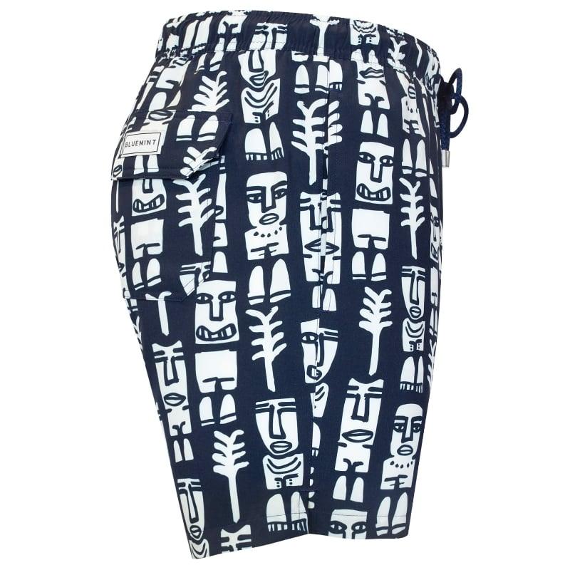 Bluemint ARTHUS STRETCH NAVY MASK Four Way Stretch Swim Shorts