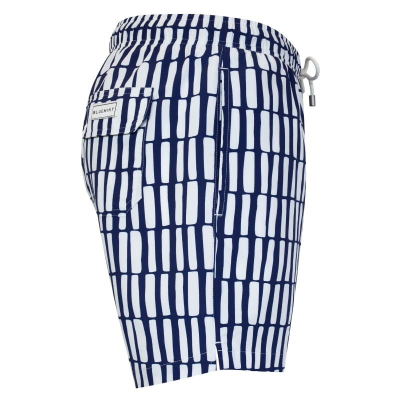 Bluemint ARTHUS STRETCH NAVY STICKS Four Way Stretch Swim Shorts