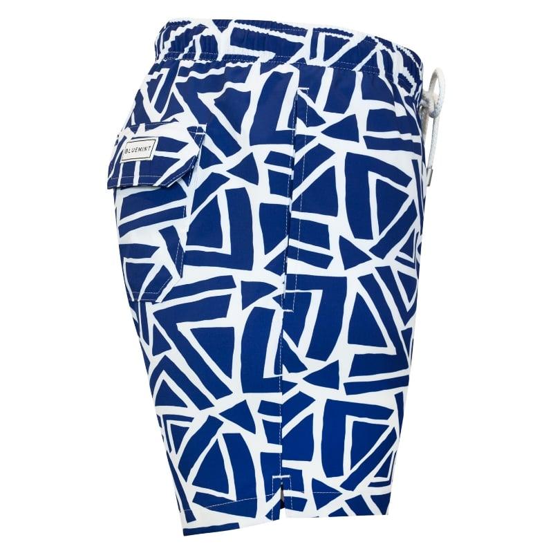 bluemint ARTHUS STRETCH NAVY TRIANGLE Four Way Stretch Swim Shorts