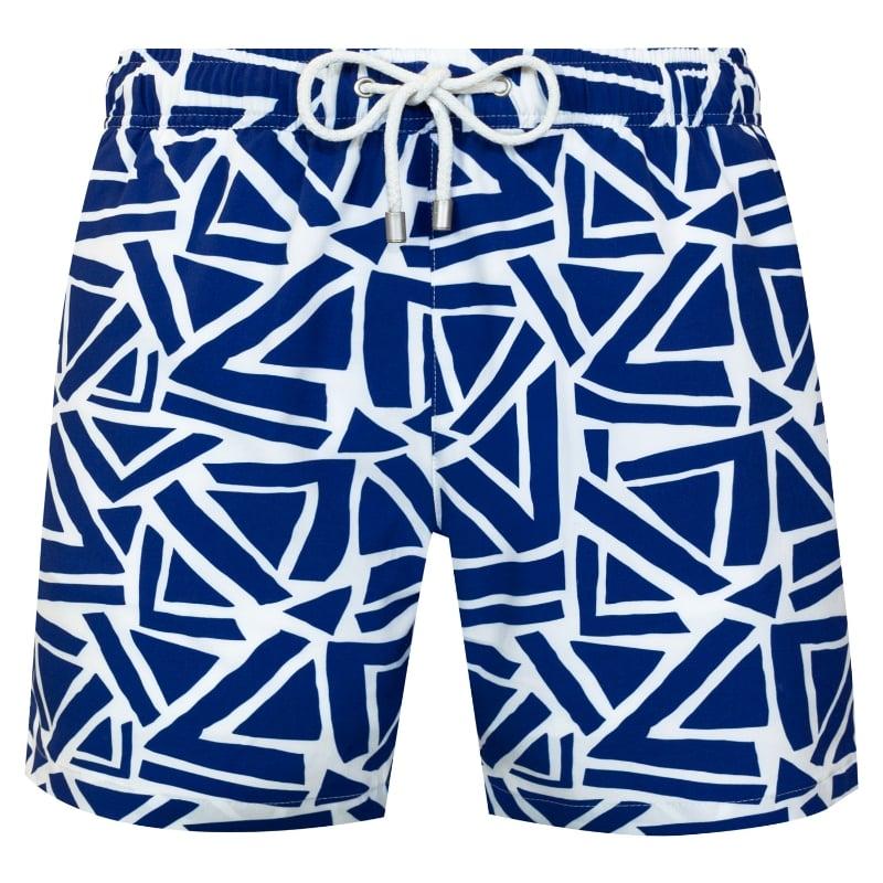 bluemint ARTHUS STRETCH NAVY TRIANGLE Four Way Stretch Swim Shorts