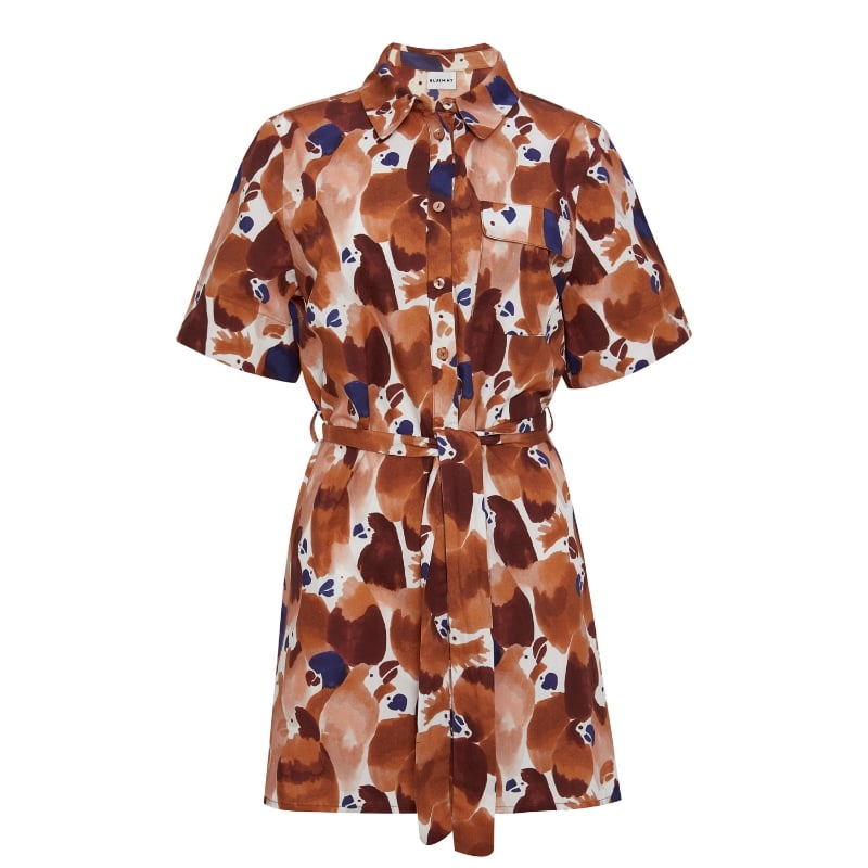 Bluemint BEATRIX DESERT PARROT Printed Cotton Dress