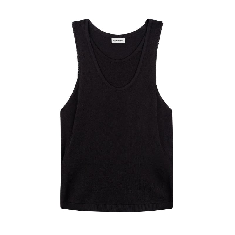 Bluemint AIMEE BLACK Layered Knit Top