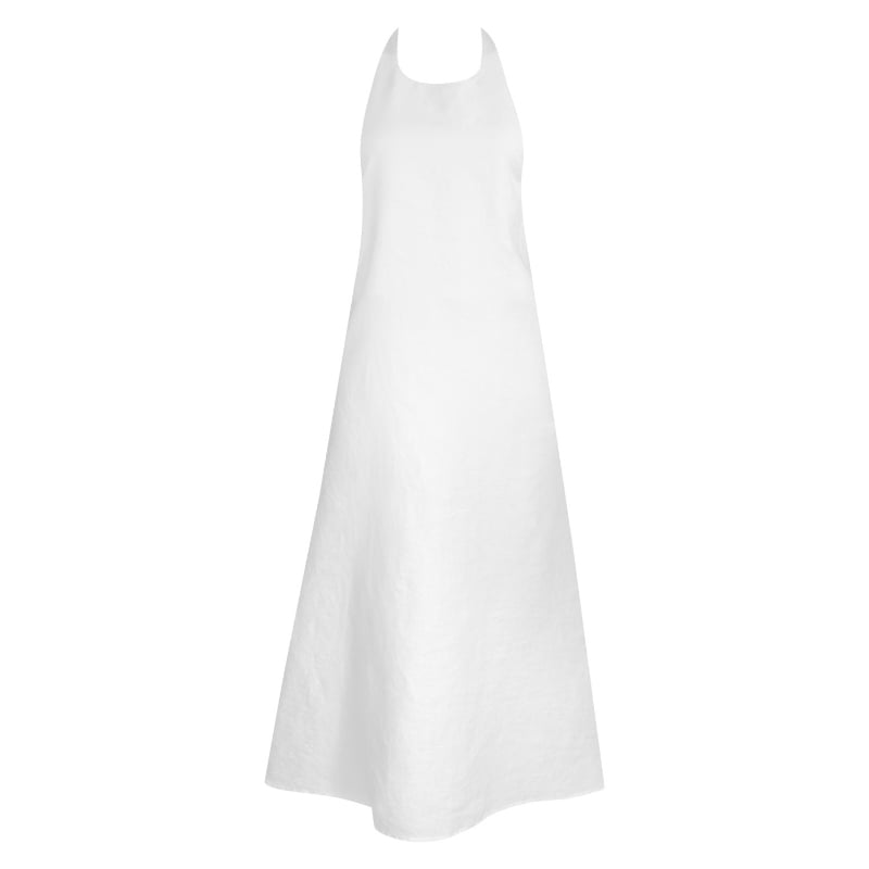 Bluemint ANNE WHITE Midi Linen Dress