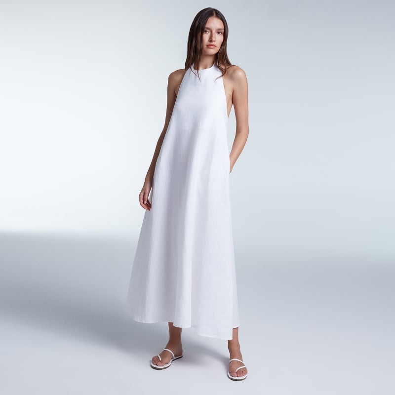Bluemint ANNE WHITE Midi Linen Dress