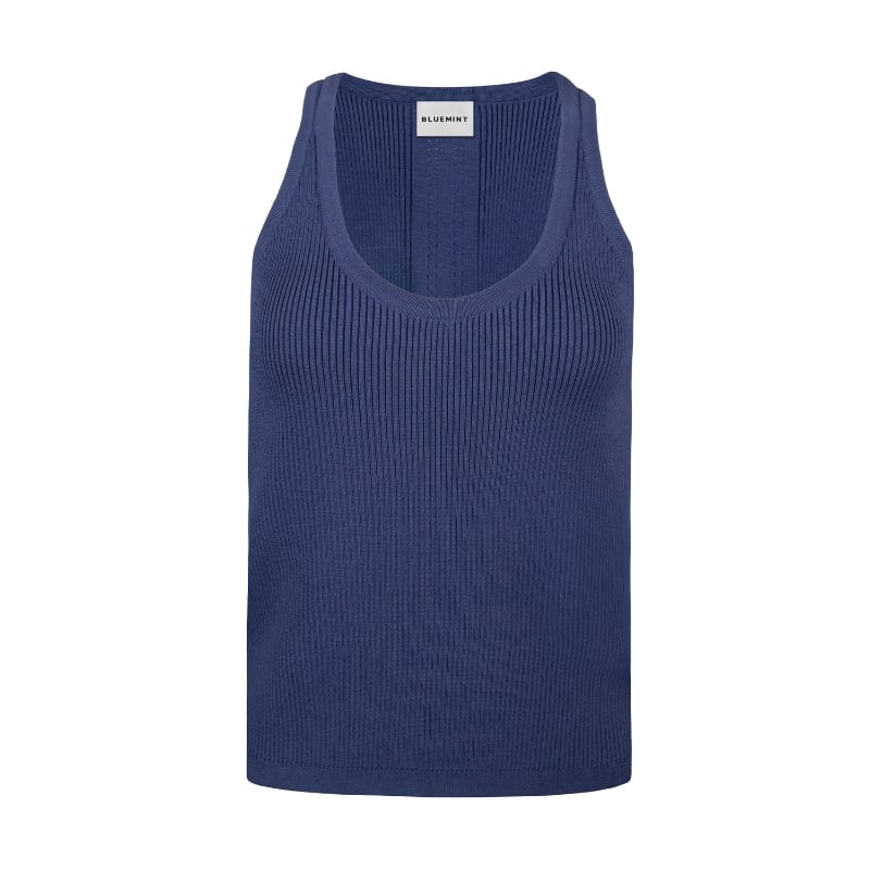 Bluemint ANNIE INDIGO Ribbed-Knit Tank