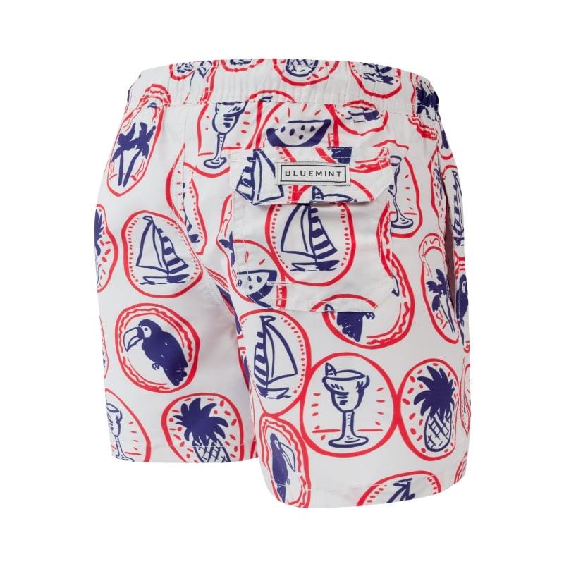 Bluemint ARTHUS BOY WHITE PATCH Kids Swim Shorts