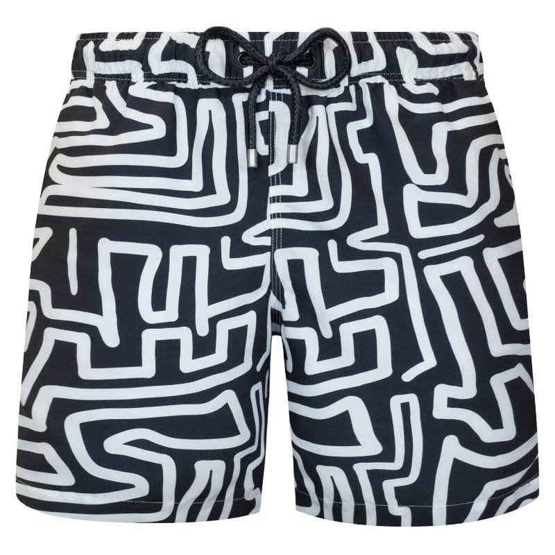 bluemint ARTHUS COAL MAZE Mid-Length Swim Shorts