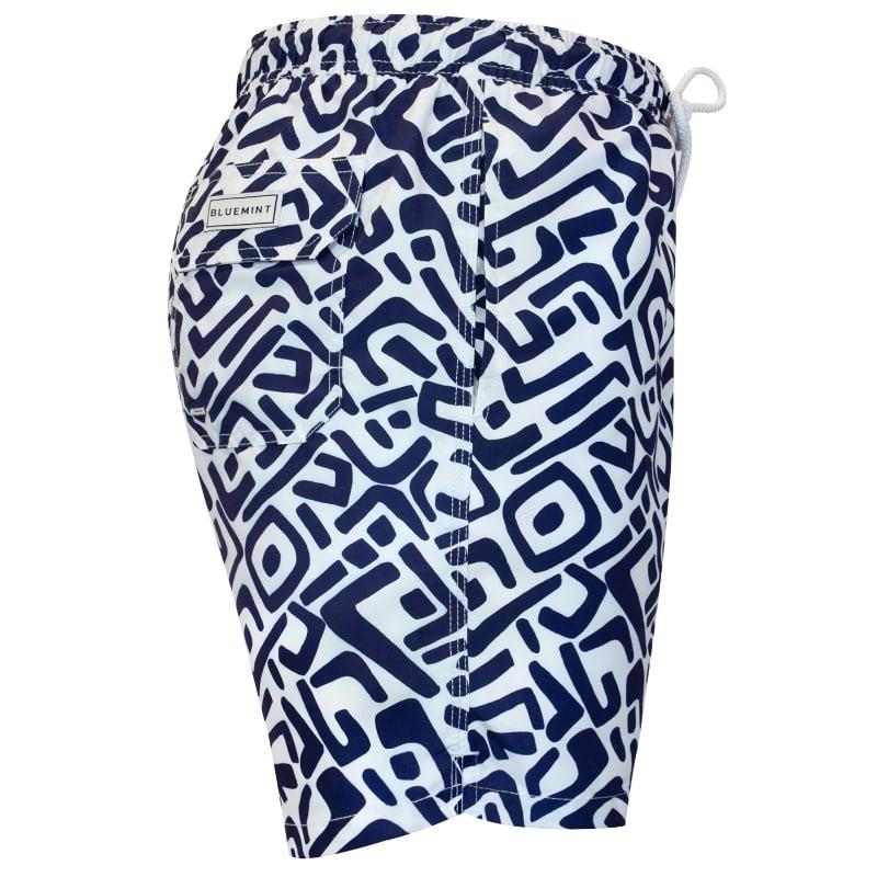 Bluemint ARTHUS NAVY STONE Mid-Length Swim Shorts