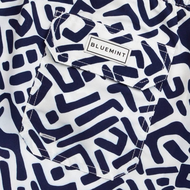 Bluemint ARTHUS NAVY STONE Mid-Length Swim Shorts