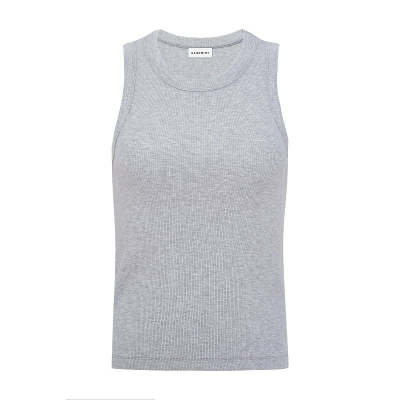 Bluemint AVRIL GREY MELANGE Halter-Neck Tank Top