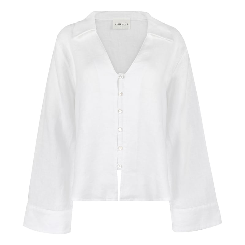 Bluemint BIJOU WHITE Linen Shirt