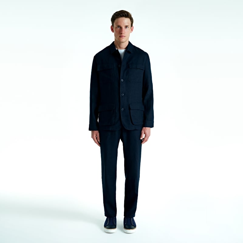 Bluemint BLAZE DARK NAVY Linen Jacket