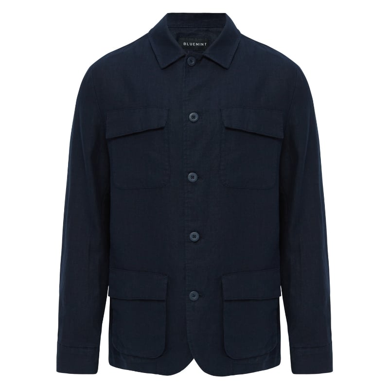 bluemint BLAZE DARK NAVY Linen Jacket