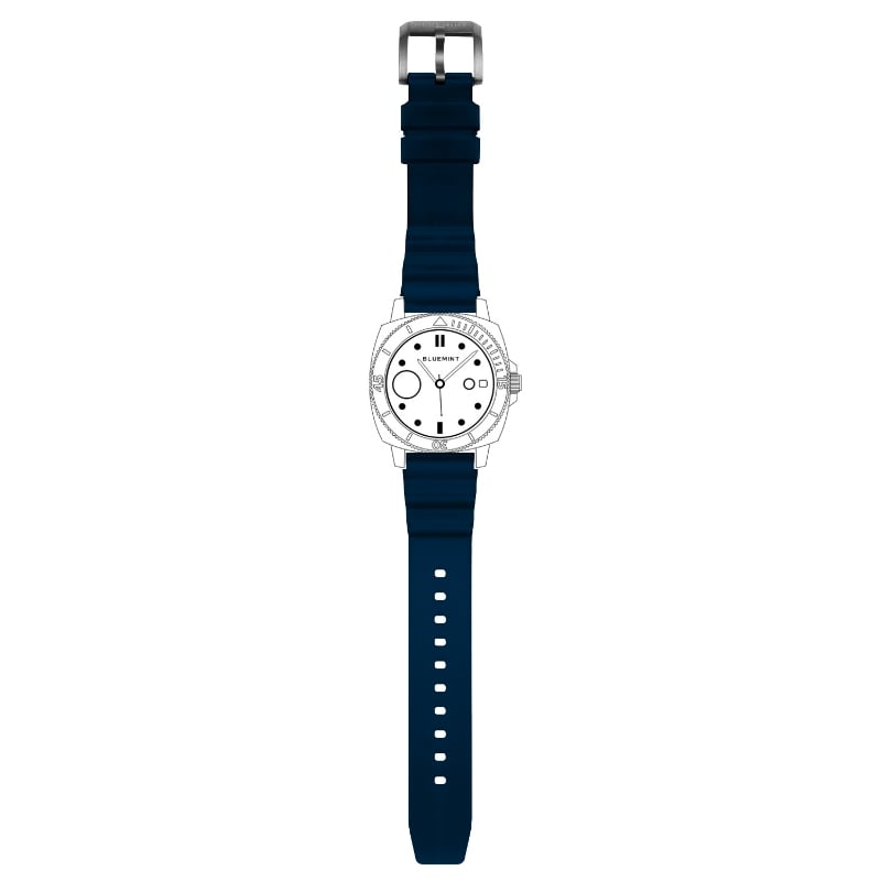 Bluemint BM STRAP DARK NAVY Silicone Watch Strap