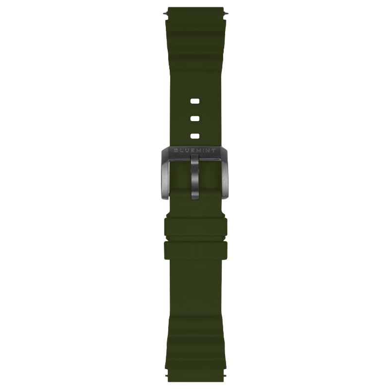 bluemint BM STRAP OLIVE Silicone Watch Strap