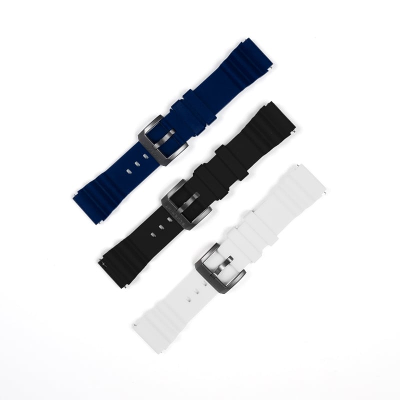 Bluemint BM STRAP WHITE Silicone Watch Strap